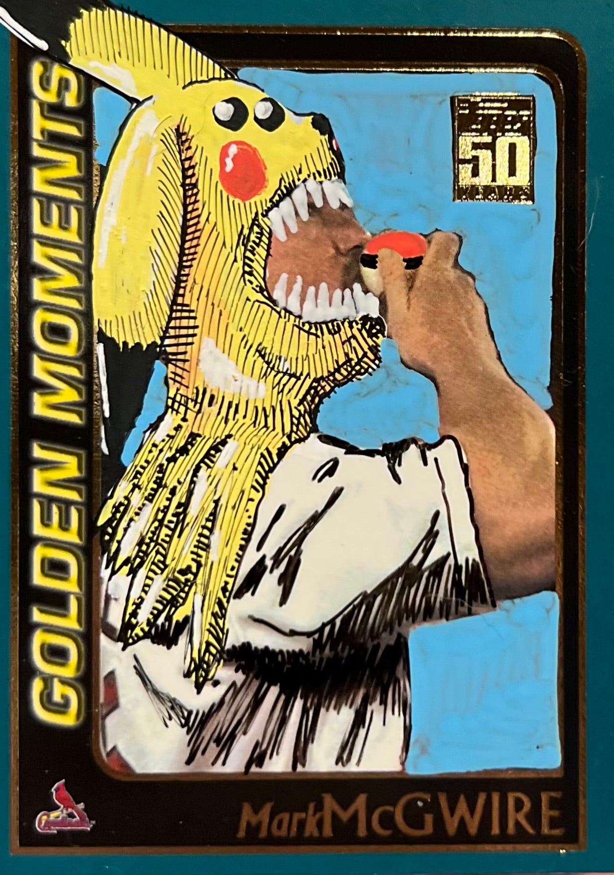 1 BASEBALL ART CARD (RANDOM)