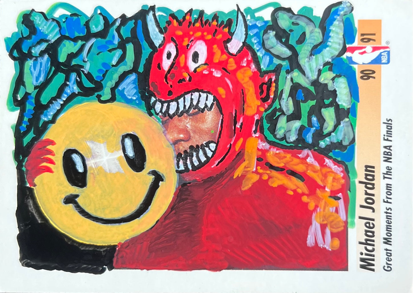 1 BASKETBALL ART CARD (RANDOM)