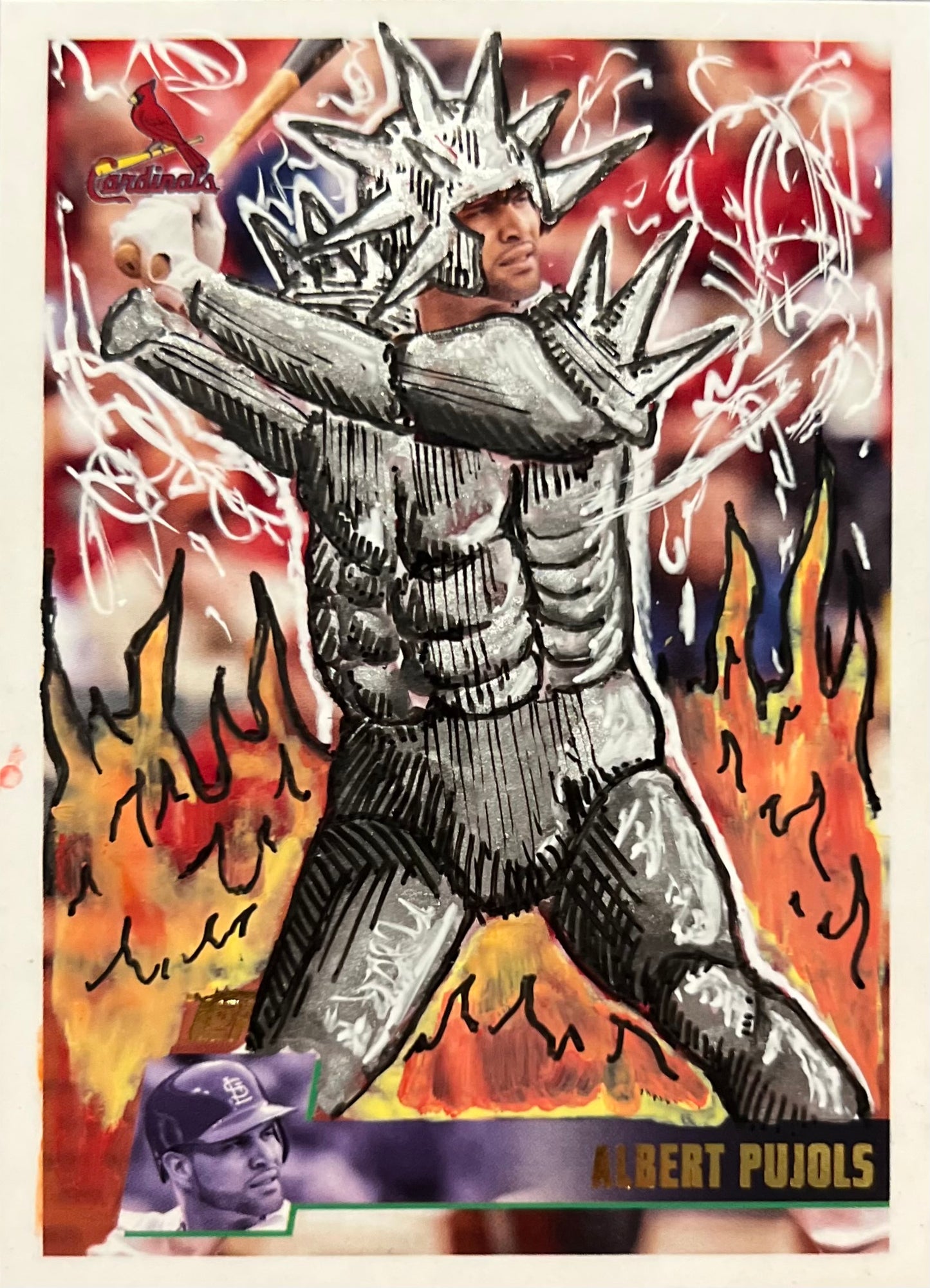 ULTIMATE WARRIOR PUJOLS CARD