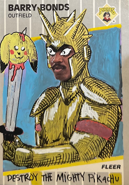 BARRY BONDS DESTROYS PIKACHU CARD