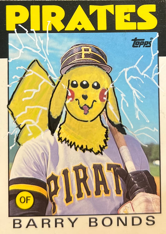 BARRY BONDS ELECTRIC PIKA ROOKIE CARD
