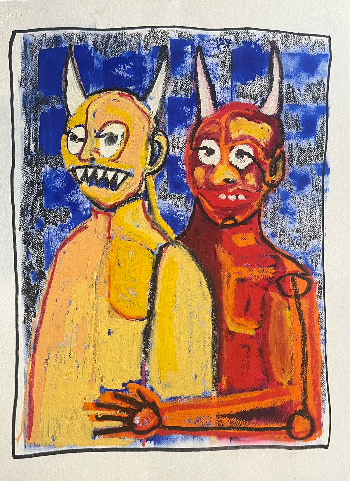 ‘HE WHO CONTROLS ME’ oil on 20x30” painting on paper