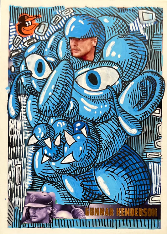 1 BASEBALL ART CARD (RANDOM)